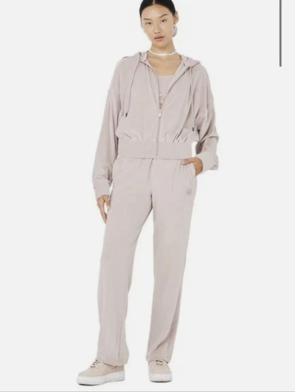 Alo Yoga Velour Glimmer Set. Dusty Pink. Great Conditioned. Plz Read***